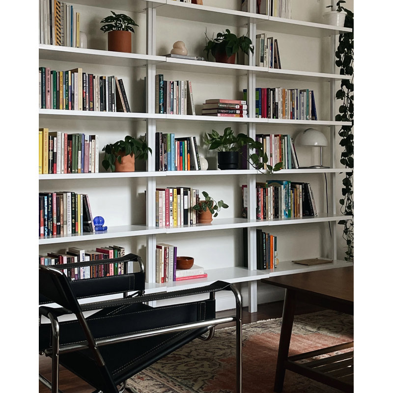 Nathan James Theo 85 H x 30 W Steel Ladder Bookcase Reviews Wayfair